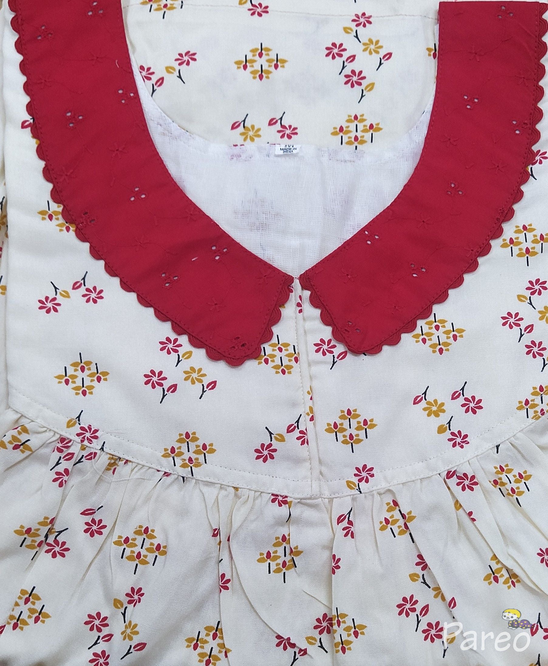 Rayon With Pockets, No Open Medium Printed Nighty