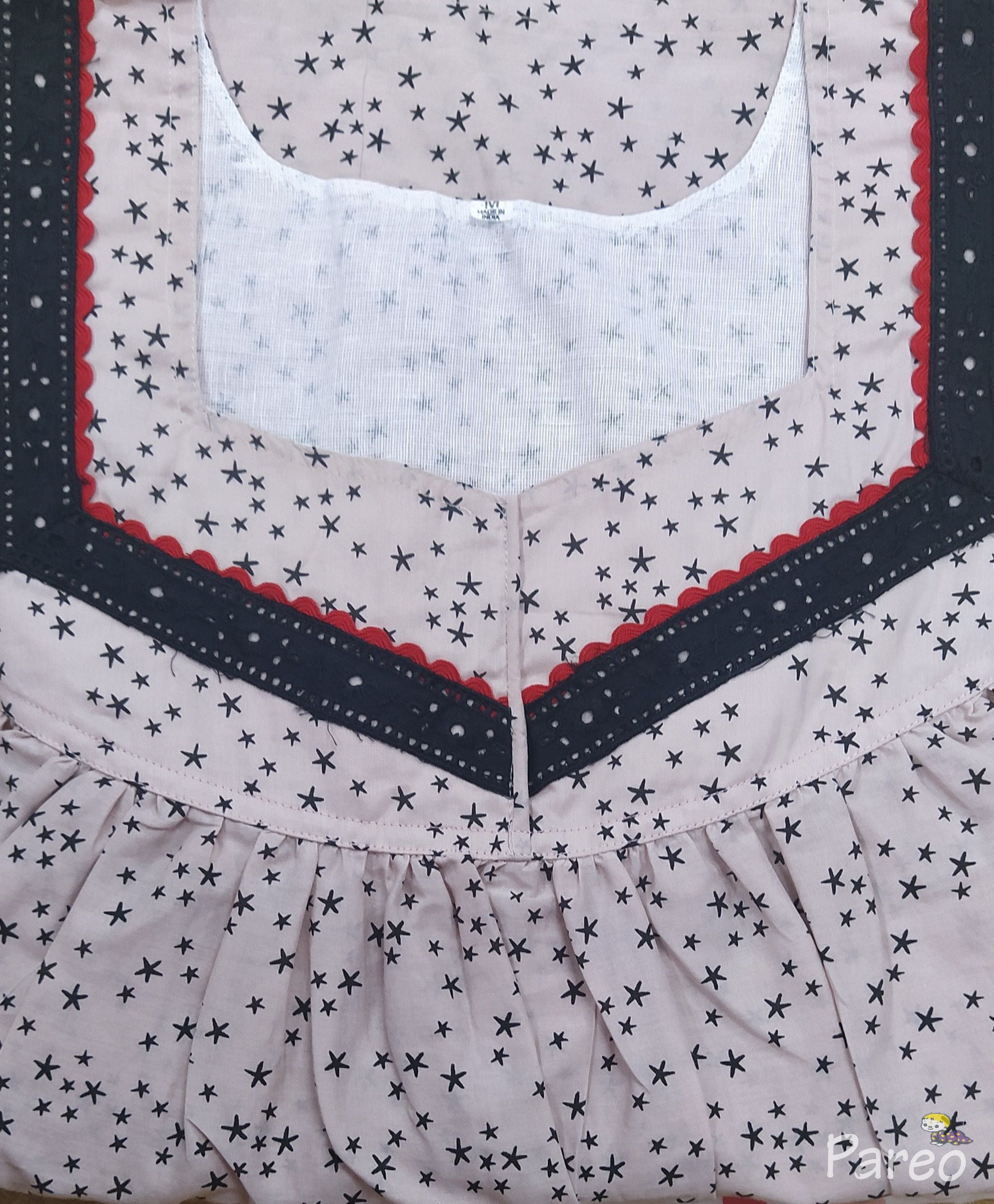 Cotton With Pockets, No Open Medium Printed Nighty