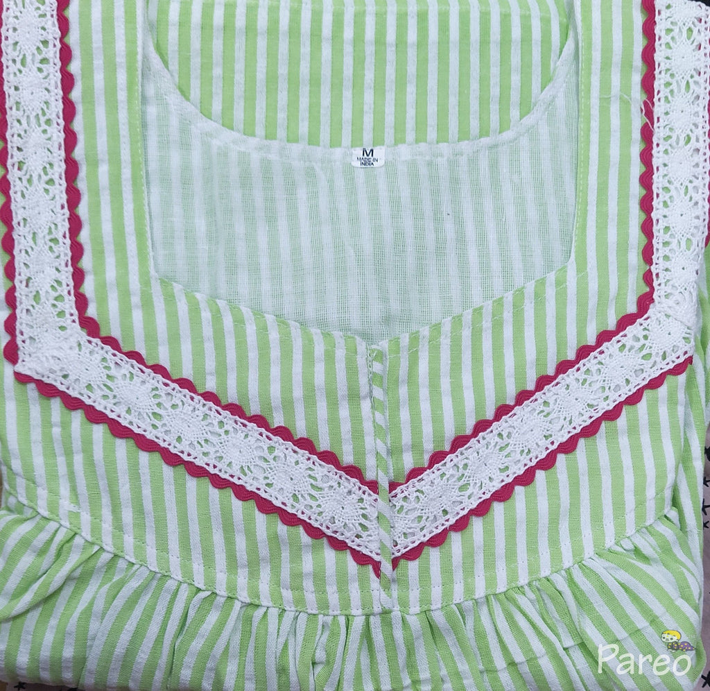 Bantex With Pockets, No Open Medium Printed Nighty