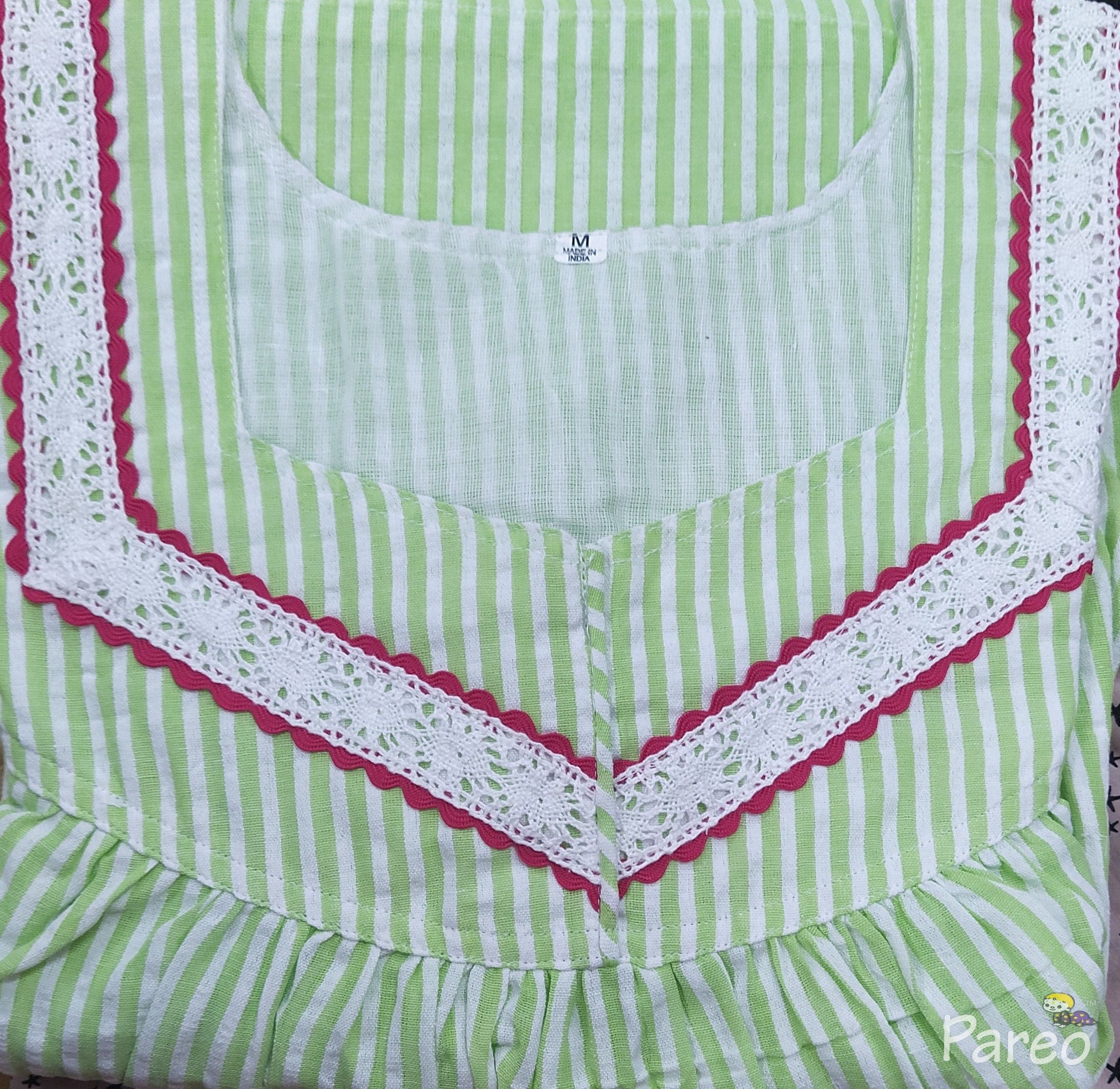 Bantex With Pockets, No Open Medium Printed Nighty