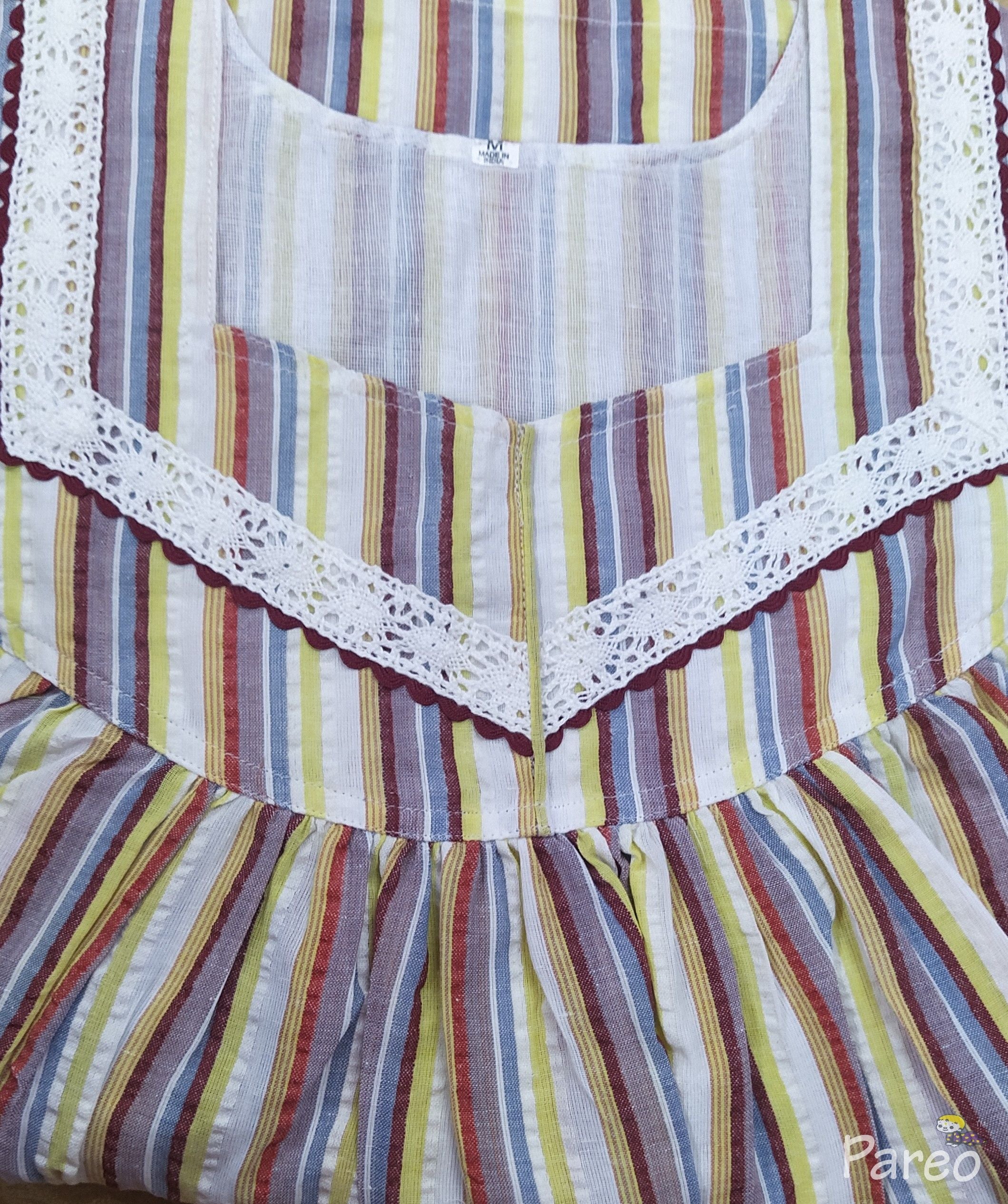 Cotton With Pockets, No Open Medium Printed Nighty