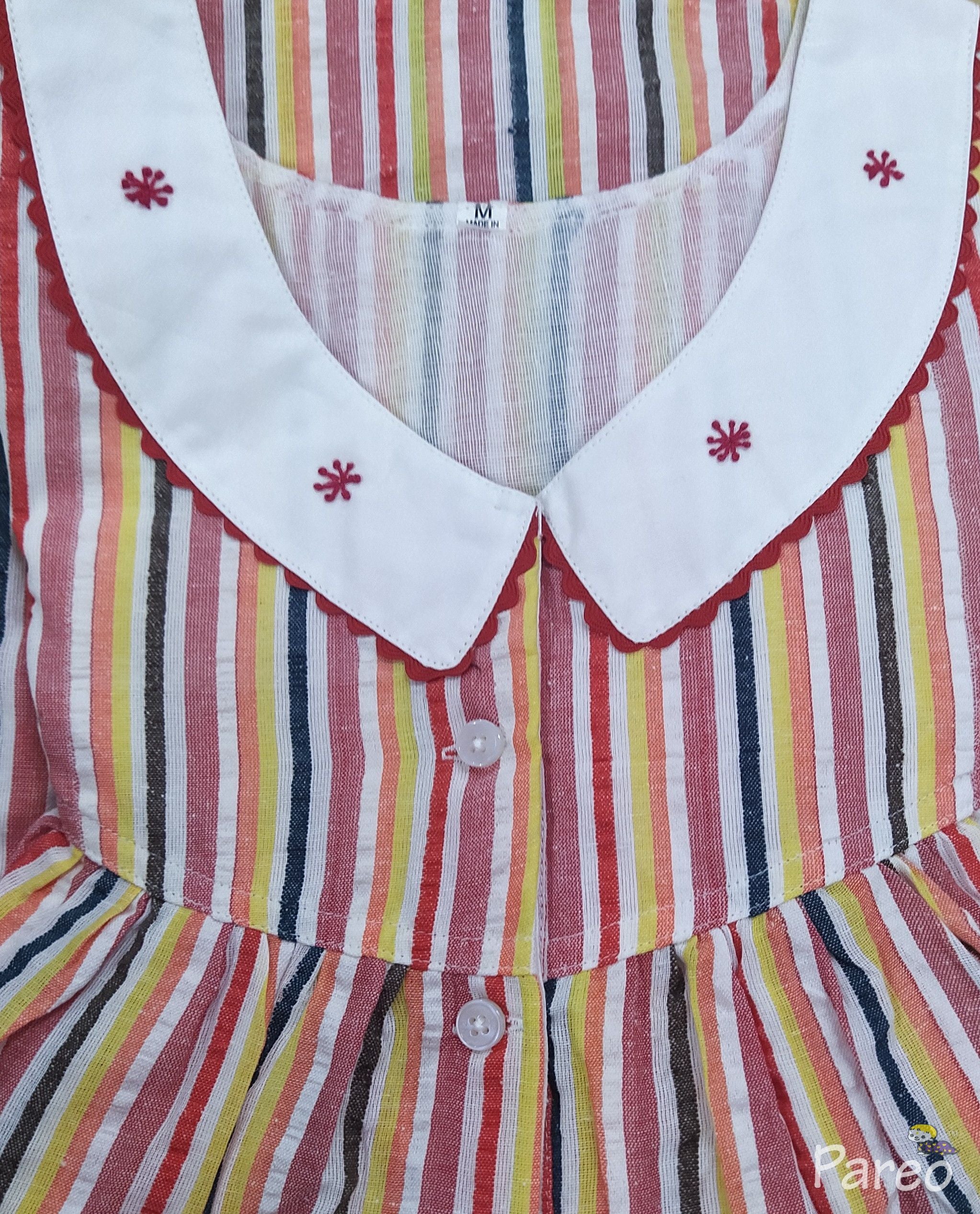 Bantex With Pockets, Half Open Medium Printed Nighty