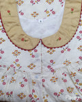 Cotton With Pockets, Half Open Small Printed Nighty