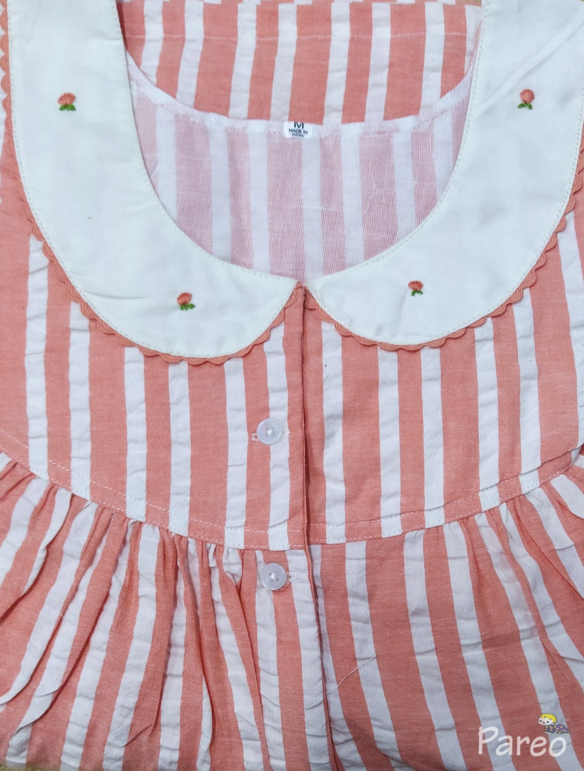 Bantex With Pockets, Half Open Medium Printed Nighty