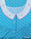 Soft Cotton With Pockets, Half Open Medium Printed Nighty