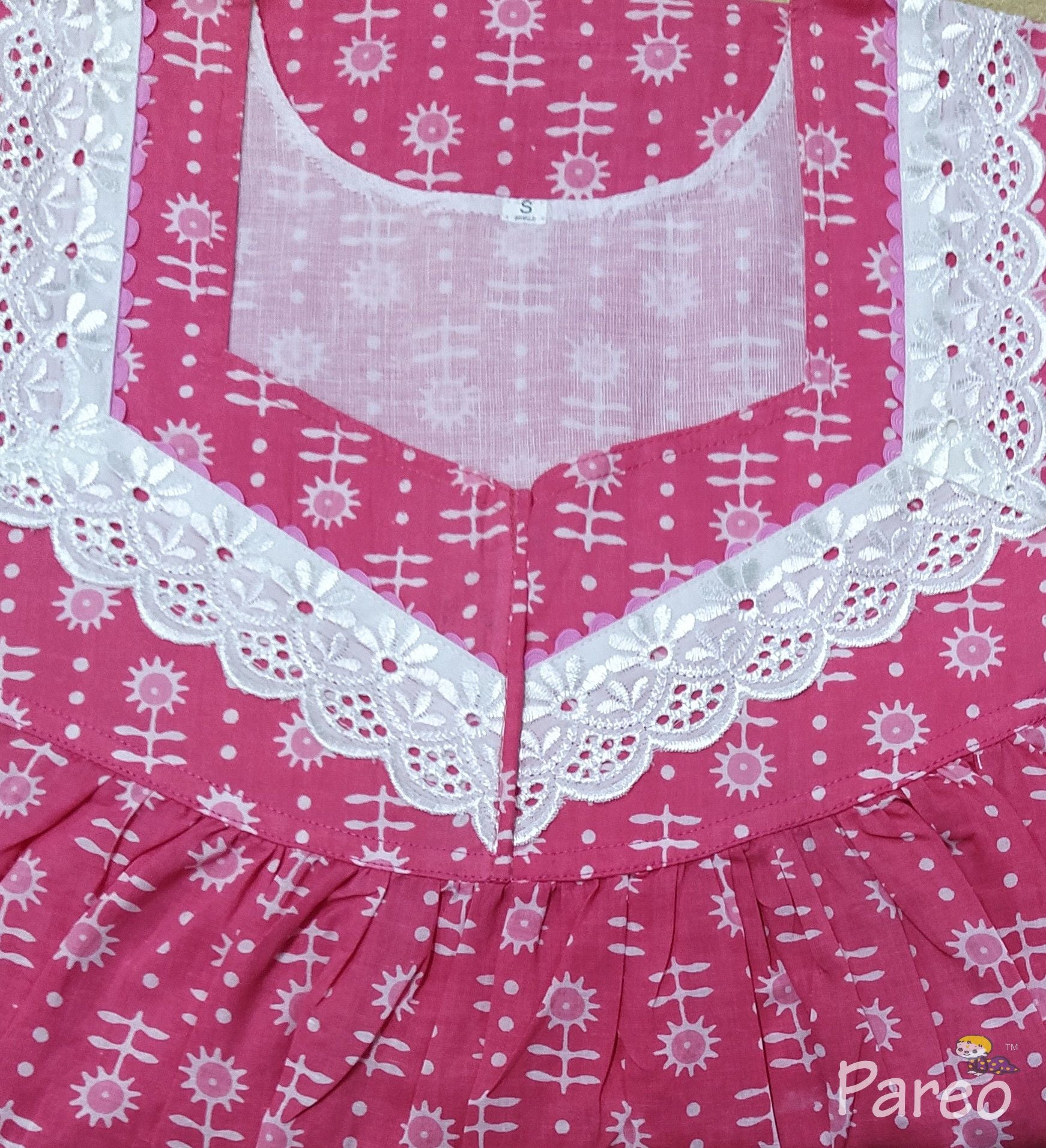 Soft Cotton With Pockets, No Open Small Printed Nighty