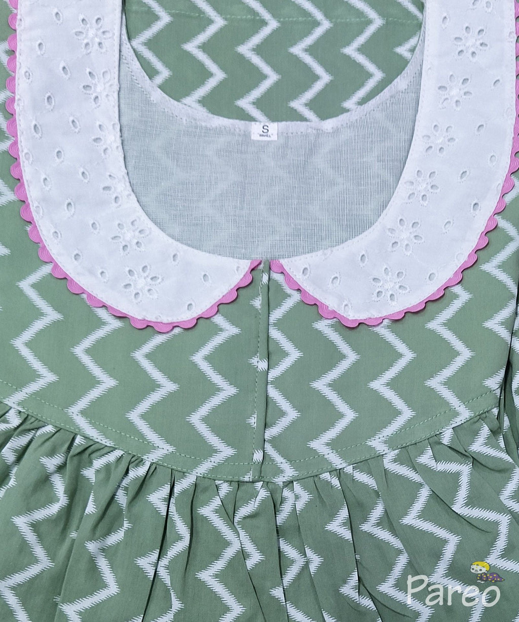 Soft Cotton With Pockets, No Open Small Printed Nighty