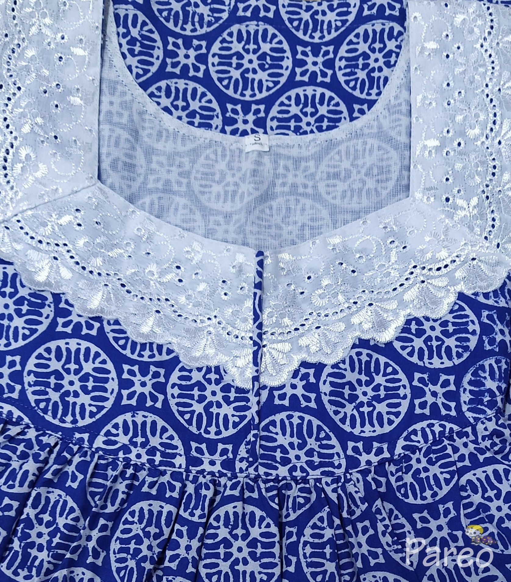 Cotton With Pockets, No Open Small Printed Nighty