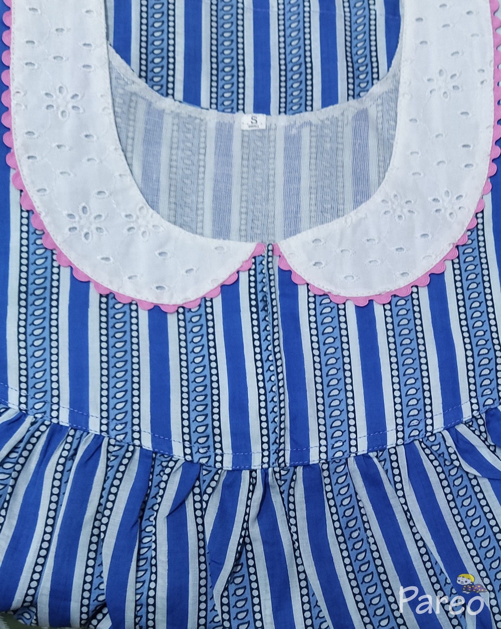 Soft Cotton With Pockets, No Open Small Printed Nighty