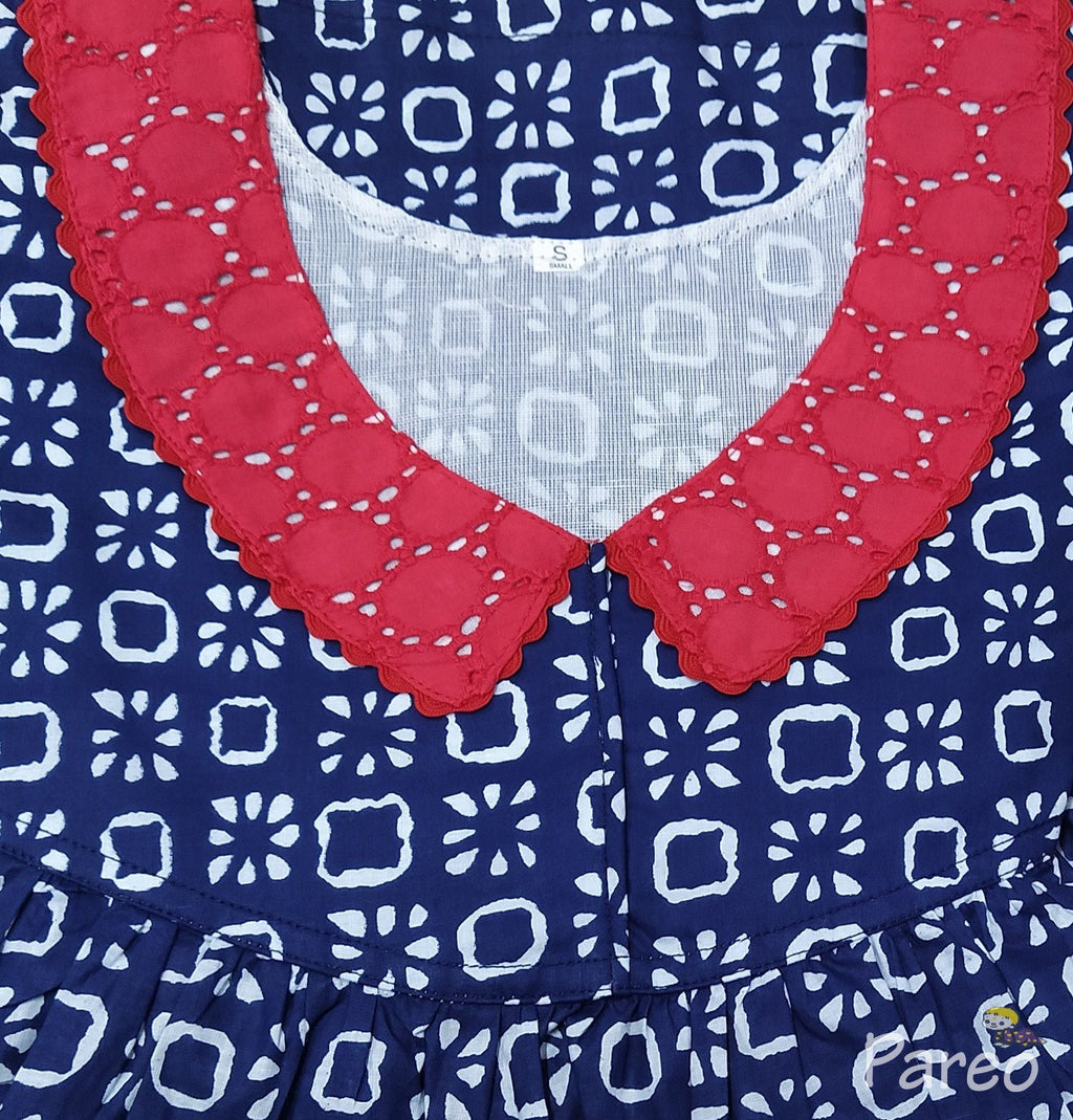 Soft Cotton With Pockets, No Open Small Printed Nighty