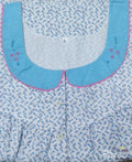 Cotton With Pockets, Half Open Large Printed Nighty