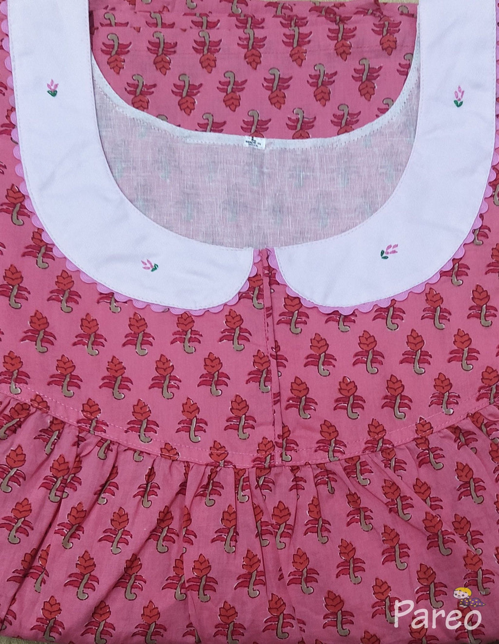 Cotton With Pockets, No Open Large Printed Nighty