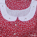 Rayon With Pockets, Half Open Large Printed Nighty