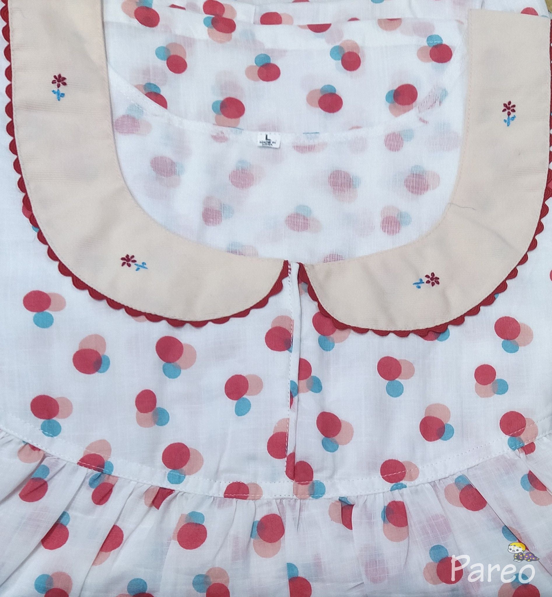 Soft Cotton With Pockets, No Open Large Printed Nighty