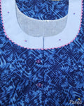 Cotton With Pockets, Half Open Large Printed Nighty