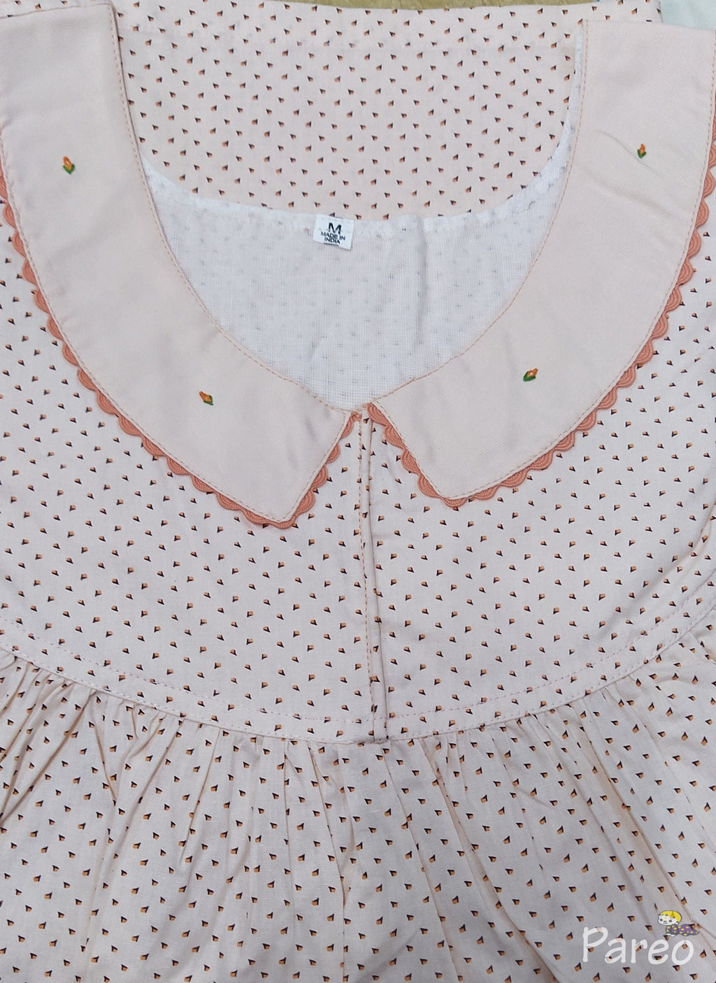 Cotton With Pockets, No Open Medium Printed Nighty