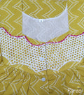 Soft Cotton With Pockets, Half Open Small Printed Nighty
