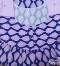 Cotton With Pockets, Half Open Small Printed Nighty