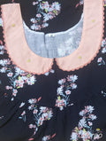 Rayon With Pockets, No Open Small Printed Nighty