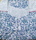 Cotton With Pockets, Half Open Large Printed Nighty