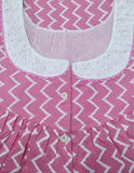 Soft Cotton With Pockets, Half Open Large Printed Nighty