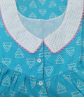 Cotton With Pockets, Half Open Large Printed Nighty