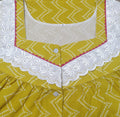 Soft Cotton With Pockets, Half Open Large Printed Nighty