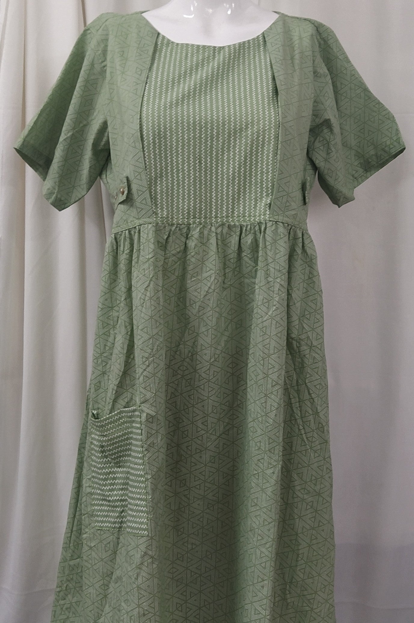 Soft Cotton Side zip, With Pockets, No Open Medium Printed Maternity Wear