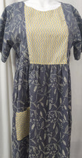 Soft Cotton Side zip, With Pockets, No Open Medium Printed Maternity Wear