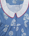 Soft Cotton With Pockets, Half Open Medium Printed Nighty