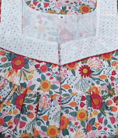 Cotton With Pockets, Half Open Medium Printed Nighty