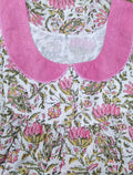 Cotton With Pockets, No Open Medium Printed Nighty