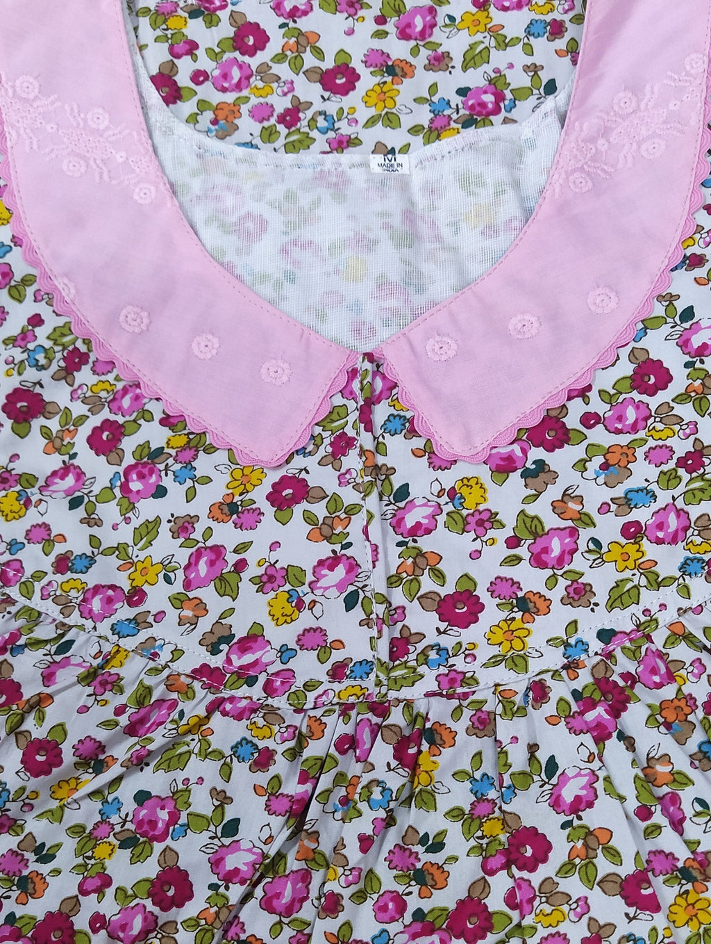 Cotton With Pockets, No Open Medium Printed Nighty