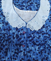 Soft Cotton With Pockets, Half Open Medium Printed Nighty
