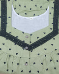 Rayon Full Open Small Printed Nighty