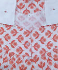 Cotton With Pockets, Half Open Small Printed Nighty