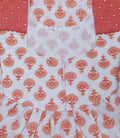 Cotton With Pockets, Half Open Small Printed Nighty