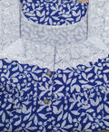 Cotton With Pockets, Half Open Large Printed Nighty