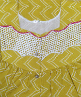 Soft Cotton With Pockets, Half Open Medium-Large Printed Nighty