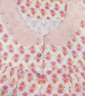 Soft Cotton With Pockets, Half Open Medium-Large Printed Nighty