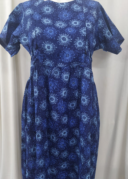 Soft Cotton Side zip, With Pockets, No Open Small Printed Maternity Wear