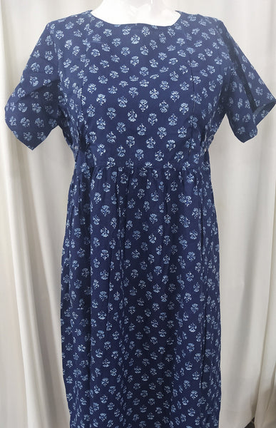 Soft Cotton Side zip, With Pockets, No Open Medium Printed Maternity Wear