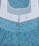 Soft Cotton With Pockets, Half Open Small Printed Nighty