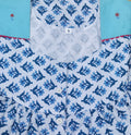 Cotton With Pockets, Half Open Small Printed Nighty