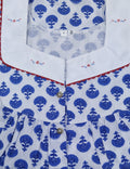 Cotton With Pockets, Half Open Medium-Large Printed Nighty