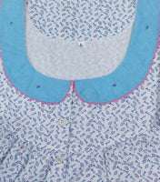 Cotton With Pockets, Half Open Large Printed Nighty