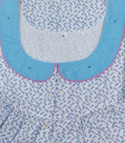 Cotton With Pockets, Half Open Large Printed Nighty