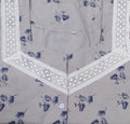 Cotton A-line churidar cut, With Pockets Large Printed Nighty