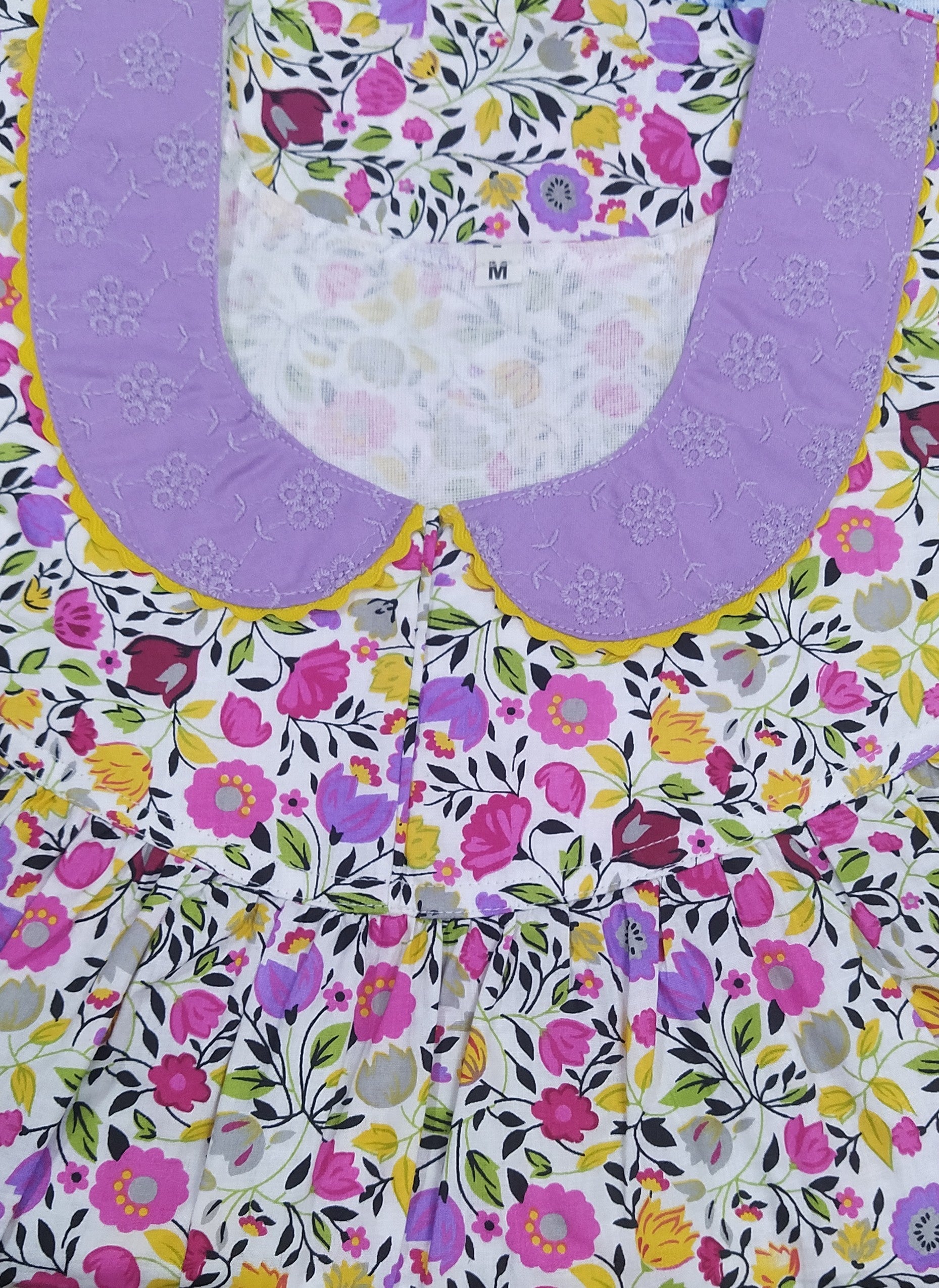 Cotton With Pockets, No Open Medium Printed Nighty