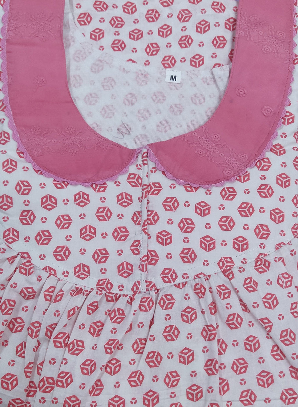 Cotton With Pockets, No Open Medium Printed Nighty